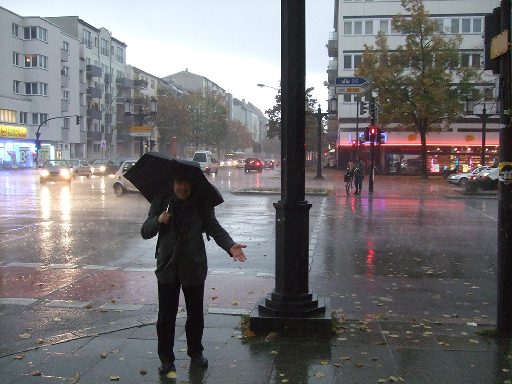 ploua la Berlin